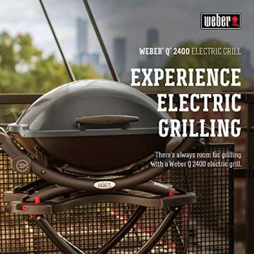 Weber Q2400 Electric Grill in Grey - Compact & Efficient