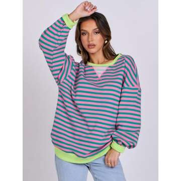 Trendy ANRABESS Women Oversized Sweatshirt 2024