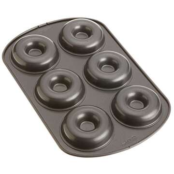 Wilton Non-Stick 6-Cavity Donut Baking Pans, 2-Count