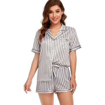 Serenedelicacy Women's Satin PJ Set - 2 Piece Sleepwear