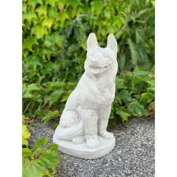 Custom German Shepherd Dog Statue for Garden Decor