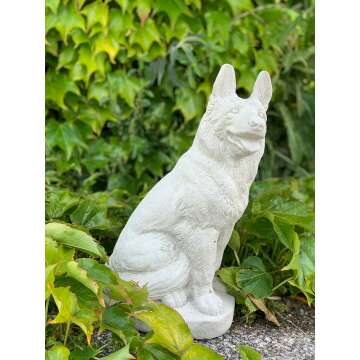 Custom German Shepherd Dog Statue for Garden Decor