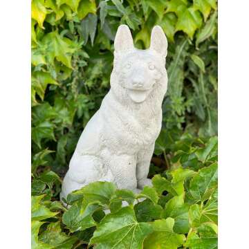 Custom German Shepherd Dog Statue for Garden Decor