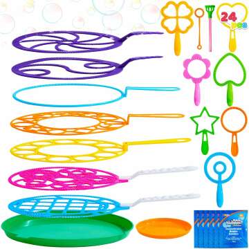 JOYIN Big Bubble Wands Set - Summer Fun for Kids & Parties!