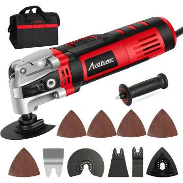 AVID POWER 3.5-Amp Oscillating Multi Tool with 13 Accessories