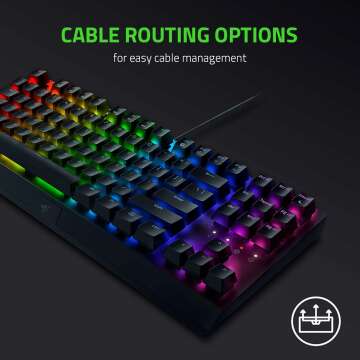 Razer BlackWidow V3 TKL Gaming Keyboard with Green Switches