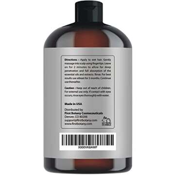 First Botany Cosmeceuticals, Hair Regrowth and Anti Hair Loss Shampoo