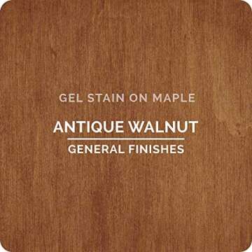 General Finishes Oil Base Gel Stain, 1 Pint, Antique Walnut