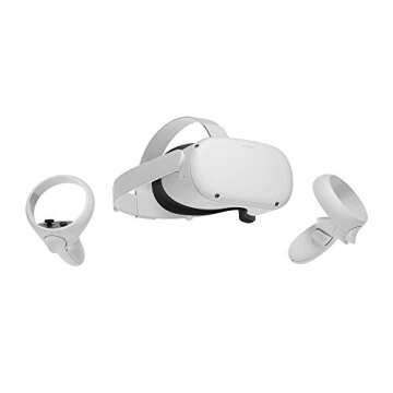 Oculus Quest 2 Advanced All-in-One Virtual Reality Gmaing VR Headset 128GB Set, White (Renewed)