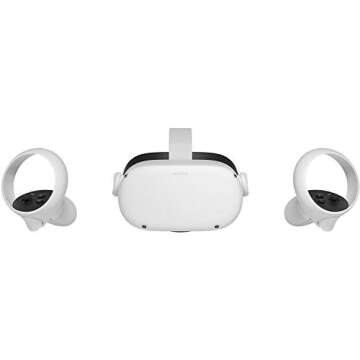 Oculus Quest 2 Advanced All-in-One Virtual Reality Gmaing VR Headset 128GB Set, White (Renewed)