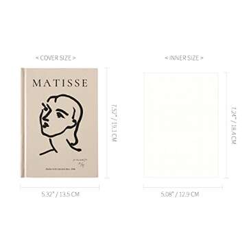 Monolike Hardcover Henri Matisse Diary, HENRI MATISSE JOURNAL Ⅲ - Academic Planner Weekly & Monthly Planner