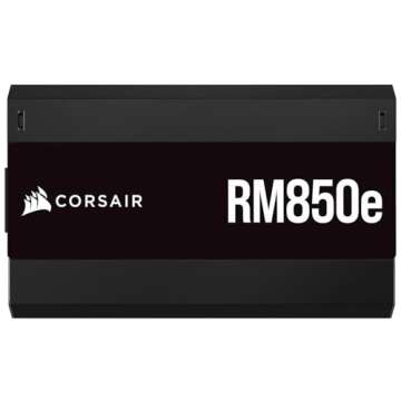 Corsair RM850e 2023 Fully Modular Low-Noise Power Supply - 80 Plus Gold - Black