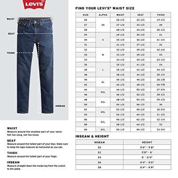 Levi's Men's 541 Athletic Fit Jeans (Also Available in Big & Tall), Caraway-Twill, 34W x 30L