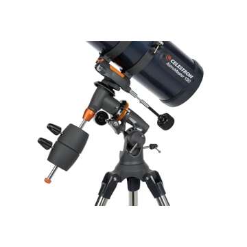 Celestron - AstroMaster 130EQ Newtonian Telescope - Reflector Telescope for Beginners - Fully-Coated Glass Optics - Adjustable-Height Tripod - Bonus Astronomy Software Package