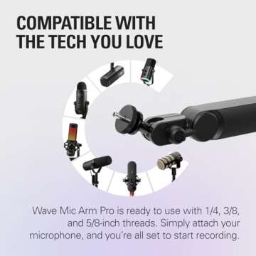 Elgato Wave Mic Arm Pro for Streamers and Podcasters