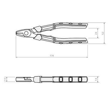 ENGINEER PZ-22 Gripping Pliers with Carbon Steel Serrated Teeth - Most Affordable ENGINEER Pliers for the DIY Guy