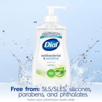 Dial Antibacterial Hand Soap Aloe Scent Pack of 12