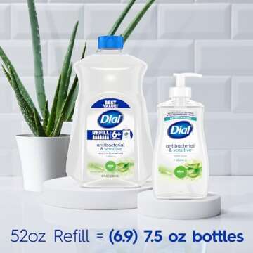 Dial Antibacterial Hand Soap Aloe Scent Pack of 12