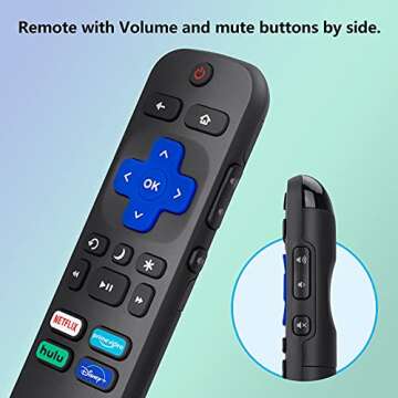 Roku TV Replacement Remote Control for Smart TVs