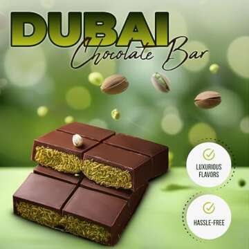 Dubai Chocolate Bar with Pistachio – Handmade & Ready to Eat (Pack of 2)