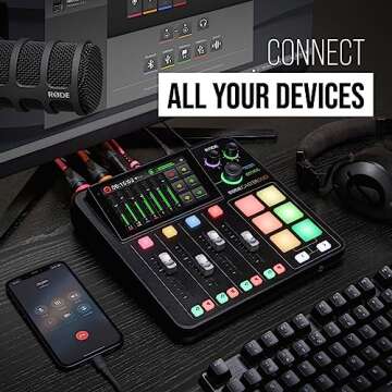 RØDE RØDECaster Duo All-in-One Production Solution for Podcasting, Streaming, Music Production and Content Creation