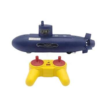 GoolRC Mini RC Submarine, 2.4GHz Remote Control Boat, 6 Channels DIY Under Water Ship RC Boat for Kids