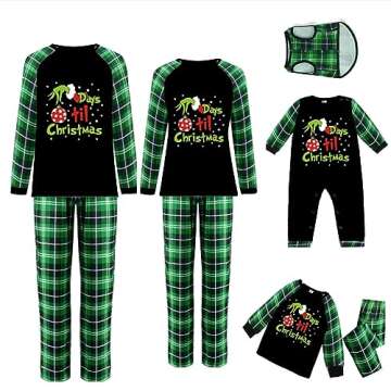 VS&LLWQ Family Christmas Matching Pajamas Set for Holidays