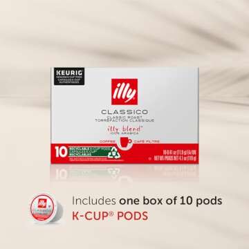 Illy Classico Medium Roast Pods - 100% Arabica, Smooth & Balanced