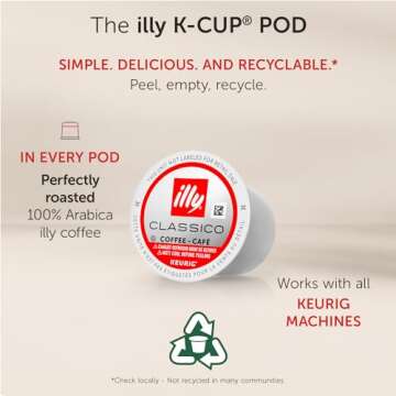 Illy Classico Medium Roast K-Cup Pods - 10 Count