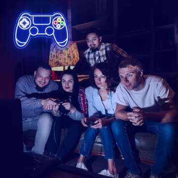 LED Gamepad Neon Sign - Perfect for Gamers Decor