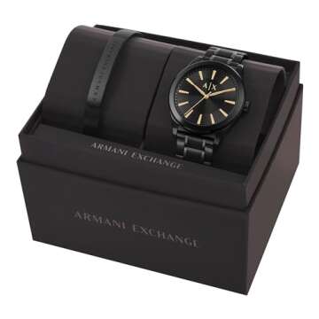 A｜X ARMANI EXCHANGE Men's Watch & Bracelet Gift Set