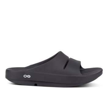 OOFOS OOahh Recovery Slide, Black - Women’s Size 15, Men’s Size 13