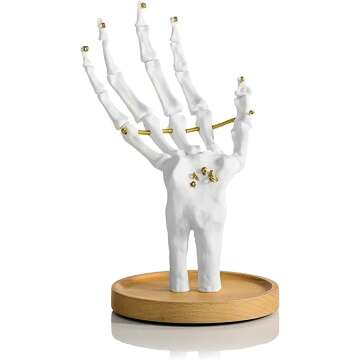 Suck UK Skeleton Hand Ring Holder