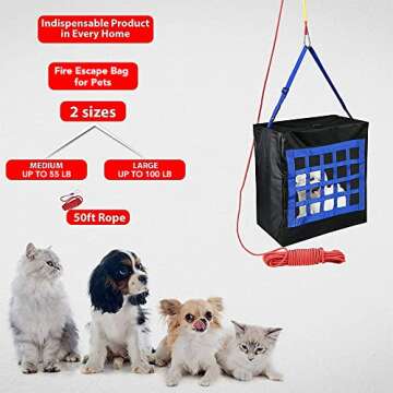 Emergency Escape Bag for Pets up to 100 Pounds