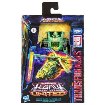 Transformers Legacy United Deluxe Class Infernac Universe Shard, 5.5-inch Converting Action Figure, 8+ Years