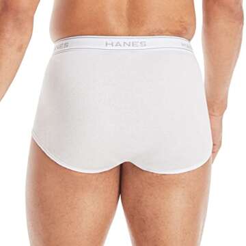 Hanes Men's Moisture-Wicking Cotton Briefs in 6 Pack