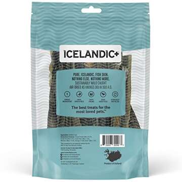 Icelandic+ Wolffish Skin Stick Chews Dog Treat 3.0-oz Bag