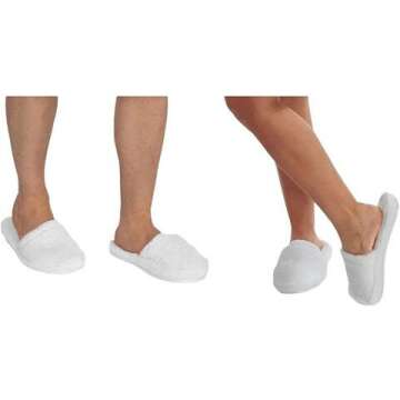 Luxury Cotton Spa Slippers - Indoor & Outdoor