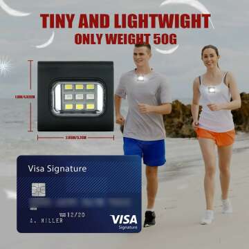 LED Running Lights for Safety Jogging & Walking