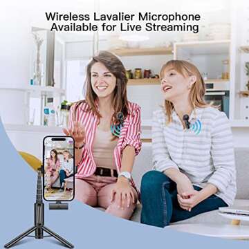 Leettus 2pcs Wireless Microphone for iPhone, iPad