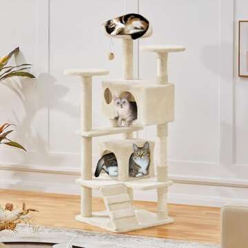 Yaheetech 54in Cat Tree Tower for Kittens and Cats