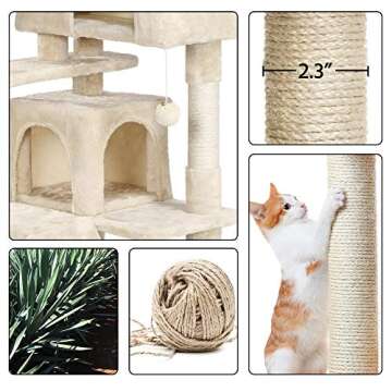 Yaheetech 54in Cat Tree Tower for Kittens and Cats