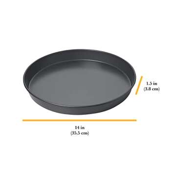 Chicago Metallic 16124 Professional Non-Stick Deep Dish Pizza Pan,14.25-Inch