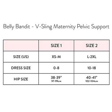 Belly Bandit V-Sling Pelvic Support Band - Maternity Belt that Helps with Pelvic Pain Relief During Pregnancy - Easily adjustable for Maximum Support, L-2XL