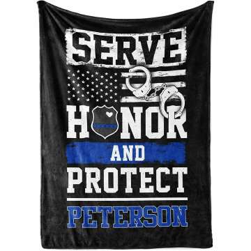 Personalized Police Blanket
