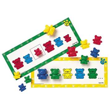 Learning Resources Three Bear Family Pattern Cards, Homeschool, Early Math Skill Learning, Bears Not Included, Ages 3+