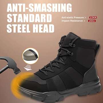 ARCHINSERT Steel Toe Waterproof Safety Shoes