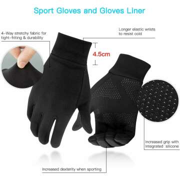 Warm Touchscreen Running Gloves