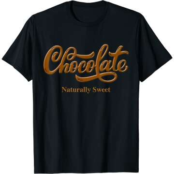 Chocolate Naturally Sweet Tee Proud-Black Woman T-Shirt