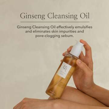 Beauty of Joseon Ginseng Cleansing Oil Waterproof Makeup Remover for Sensitive, Acne-Prone Facial Skin. Korean Skin Care for Men and Women, 210ml, 7.1 fl.oz